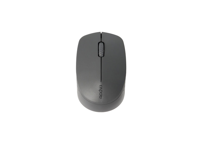 RAPOO M100 2.4GHz & Bluetooth 3 / 4 Quiet Click Wireless Mouse Black - M100-Black