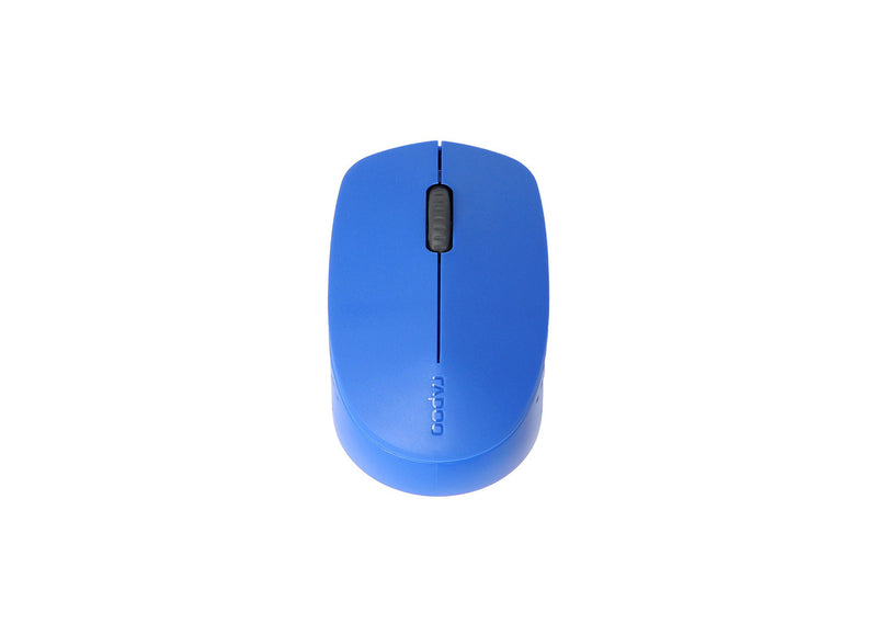 RAPOO M100 2.4GHz & Bluetooth 3 / 4 Quiet Click Wireless Mouse Blue - M100-Blue