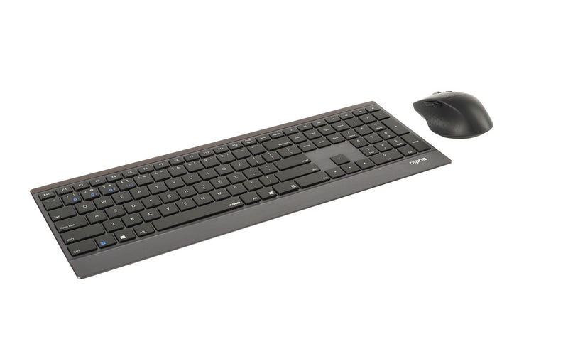 RAPOO 9500M Bluetooth & 2.4G Wireless Keyboard Mouse Combo Black