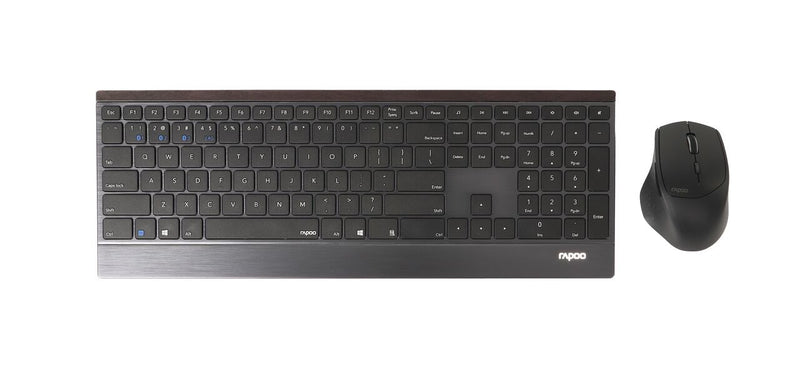 RAPOO 9500M Bluetooth & 2.4G Wireless Keyboard Mouse Combo Black