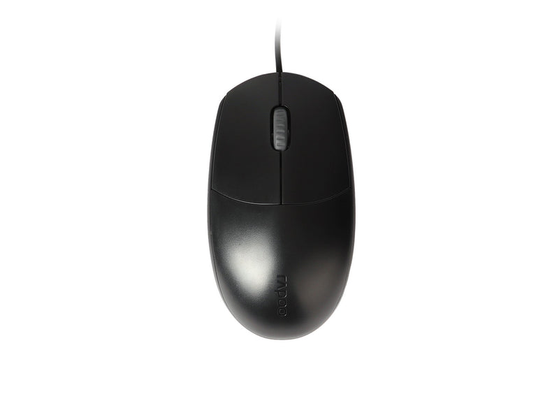 RAPOO N100 Wired USB Optical 1000DPI Mouse Black - N100-BK