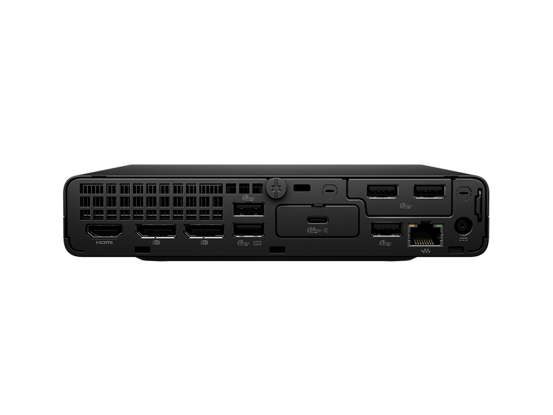 A view of the bottom of the HP ProDesk 4 Mini G1i.