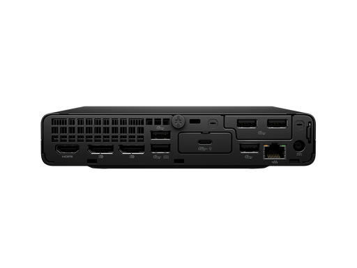 A view of the bottom of the HP ProDesk 4 Mini G1i Desktop AI PC.