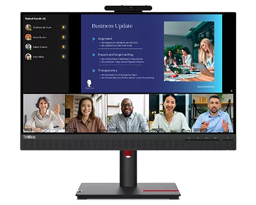 LENOVO T24V-30 23.8" WLED IPS FHD (16:9), HDMI, DP, VGA, USB(3), H/ADJ, SPKR, W/CAM, 3YR - 63D8MAR3AU