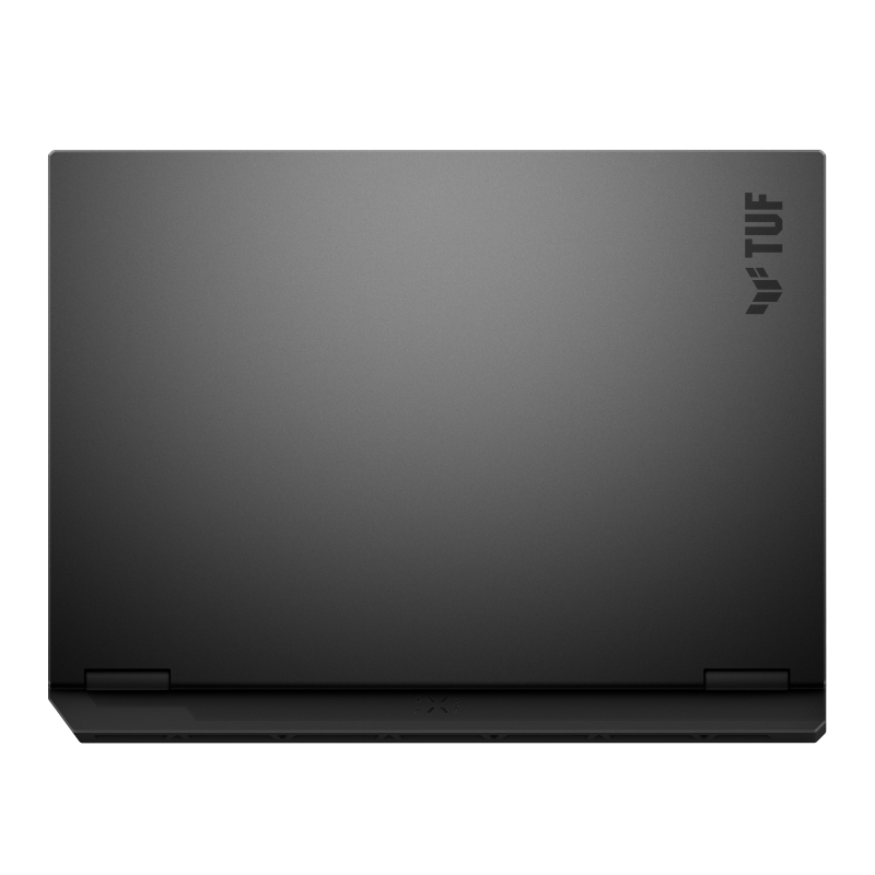 A view of the bottom of the ROG Zephyrus G16 (2025), with a clear view of the air intakes.