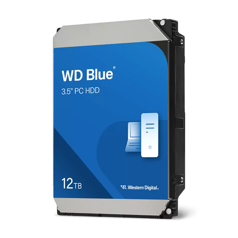 Western Digital WD Blue 12TB 7200RPM 512MB SATA 3.5in Desktop Hard Drive