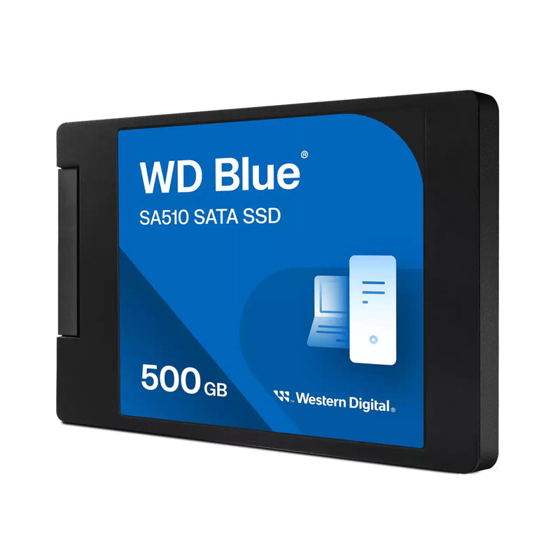 Western Digital WD Blue 500GB 2.5" SATA SSD 560R/530W MB/s 95K/84K IOPS 200TBW 1.75M hrs MTBF 3D NAND 7mm 5yrs Wty