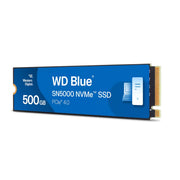 Off center shot of the front of the WD Blue SN5000 PCIe Gen4 NVMe