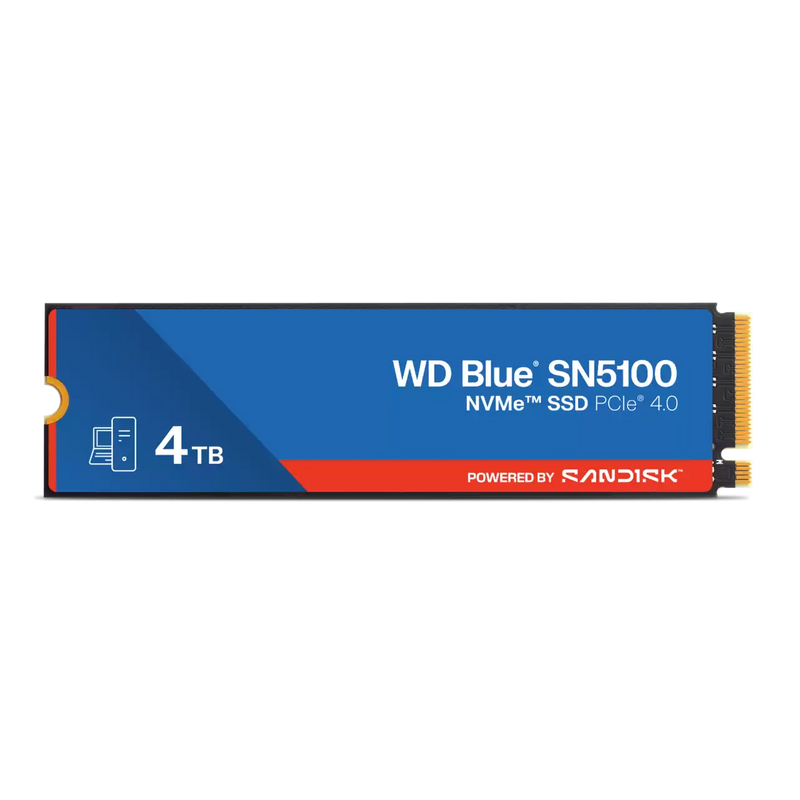 Western Digital WD Blue SN5100 4TB M.2 PCIe 4.0 NVMe 6900MB/s Read 6700MB/s Write