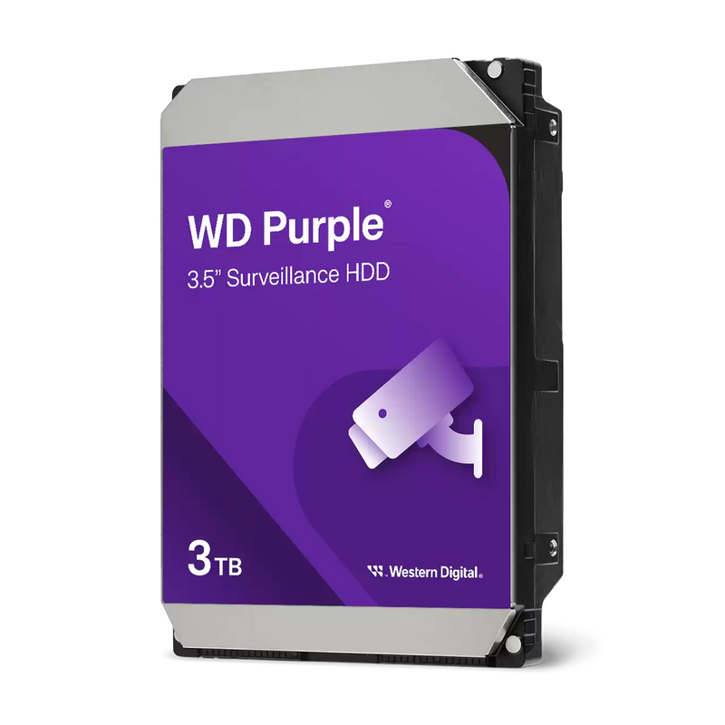 Western Digital WD Purple 3TB 3.5in SATA HDD 5400RPM 64MB Surveillance