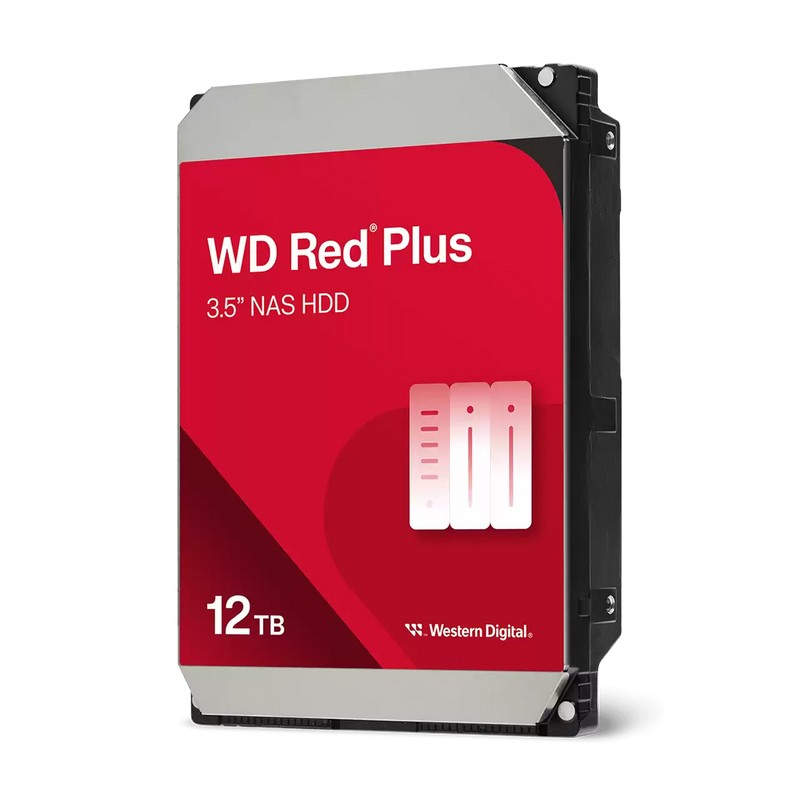 WD Red Plus 12TB NAS HDD 7200RPM 256MB Cache SATA 3.5in WD120EFGX
