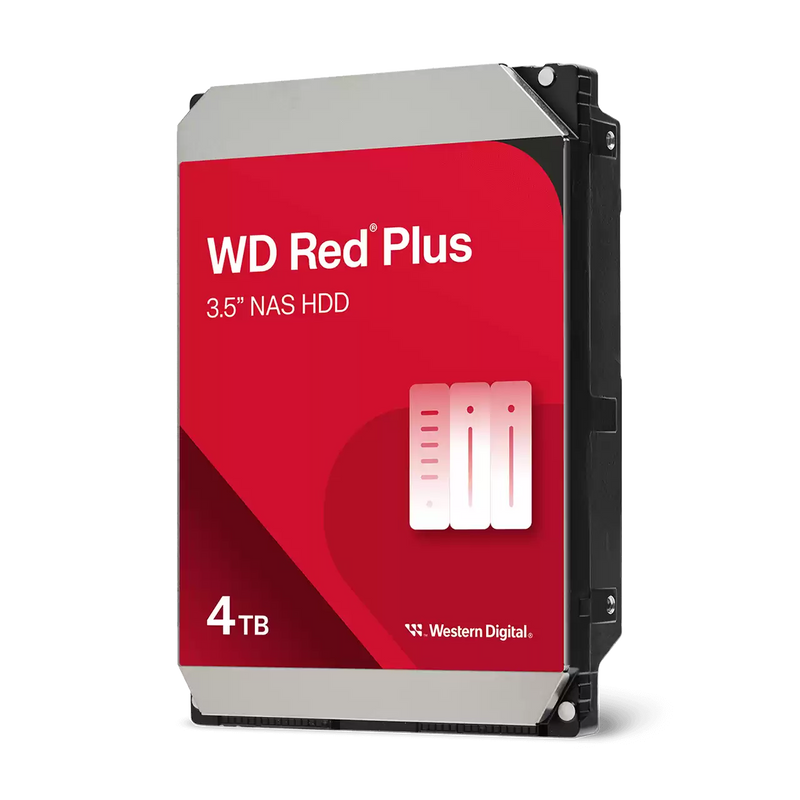 Western Digital WD Red Plus 4TB 5400RPM 128MB SATA III 3.5in NAS Hard Drive