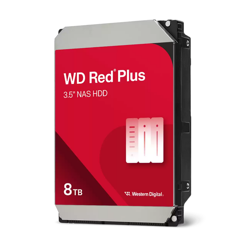 WD Red Plus 8TB NAS HDD 5640RPM 256MB Cache SATA 3.5in WD80EFPX
