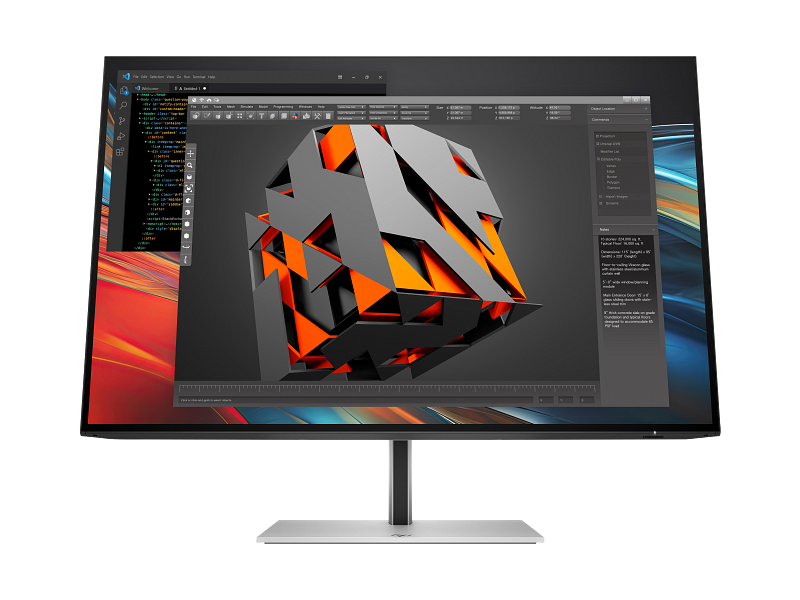 HP 724pn 24in IPS WUXGA 5ms 100Hz Monitor HDMI DisplayPort Black Silver