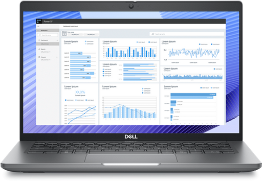 Front view of the Dell Precision 3490 Workstation Laptop