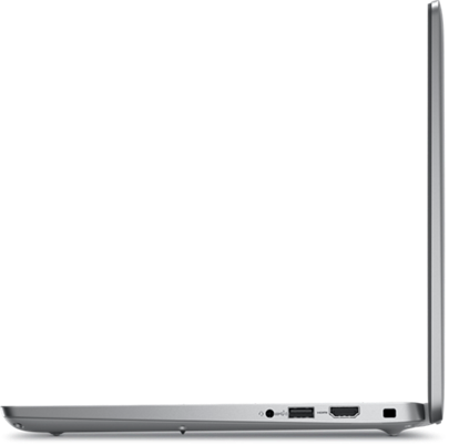 Profile view of the left side of the Precision 3490 Laptop