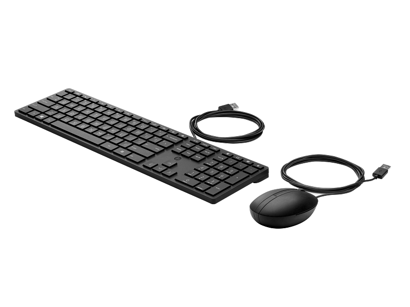 HP 320MK Wired Desktop Keyboard Mouse Combo USB The Key to AI