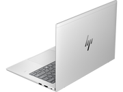 Open laptop with HP logo on a white background