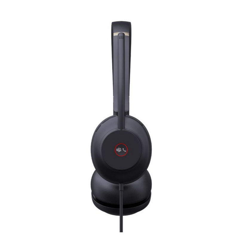 Yealink UH37 Stereo MS Headset USB-C Noise Cancelling Mic Leather C/A Adapter
