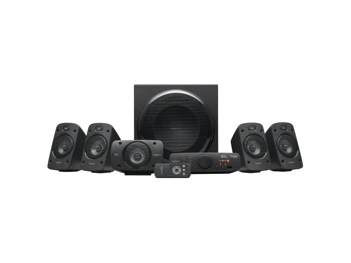 LOGITECH Z906 5.1 SURROUND SOUND SPEAKERS,RMS(500W),OPTICAL(2),3.5MM(1), RCA(1),2YR WTY-980-000470
