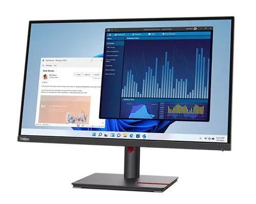 LENOVO T27P-30 27" WLED IPS UHD (16:9), HDMI, DP, USBC, USB(4), PIVOT, H/ADJ, 3YR - 63A9GAR1AU
