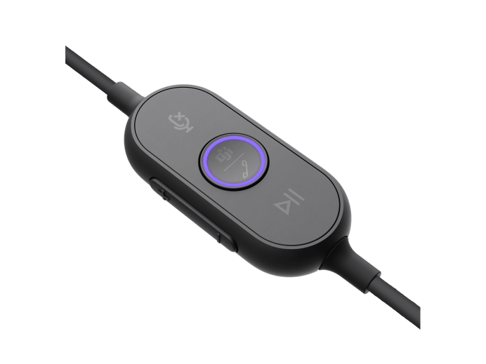 LOGITECH ZONE WIRED MS STEREO HEADSET, NOISE CANCELLING MIC, USB-C W/USB-A ADAPTER 2YR WTY 981-001096