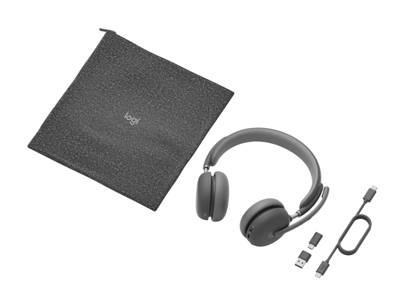 Logitech Zone Wireless 2 MS Stereo Headset Bluetooth Native ANC 40Hr Battery