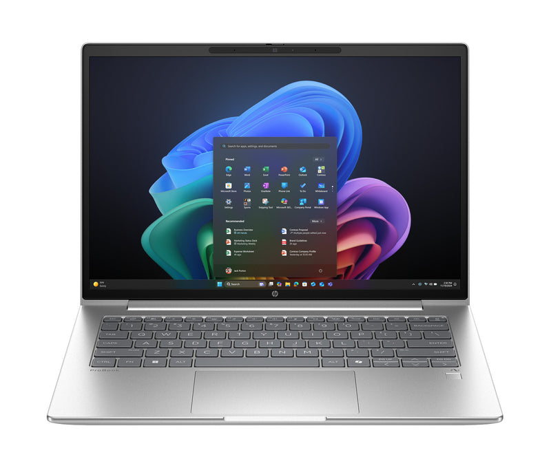 Front view of the HP ProBook 4 G1q 14-inch Notebook.